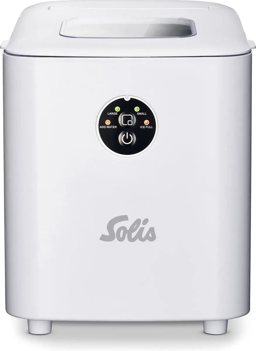 Ice Cube Express Ijsblokjesmachine 1 Liter - 12kg Ijs in 24 Uur - Compacte Ijsblokjesmaker - Ijsblokjes in Verschillende Formaten - Zelf Reinigend - Makkelijk in Gebruik van Solis in Wit – productfoto