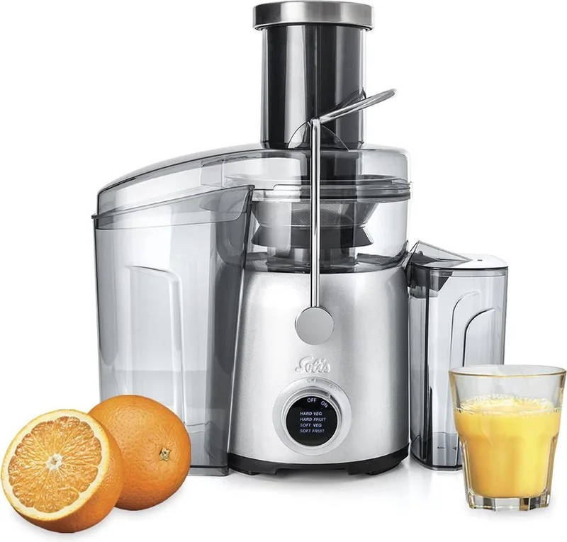 Juice Fountain Compact 8451 - Sapcentrifuge - Juicer by Solis in Silver – product photo