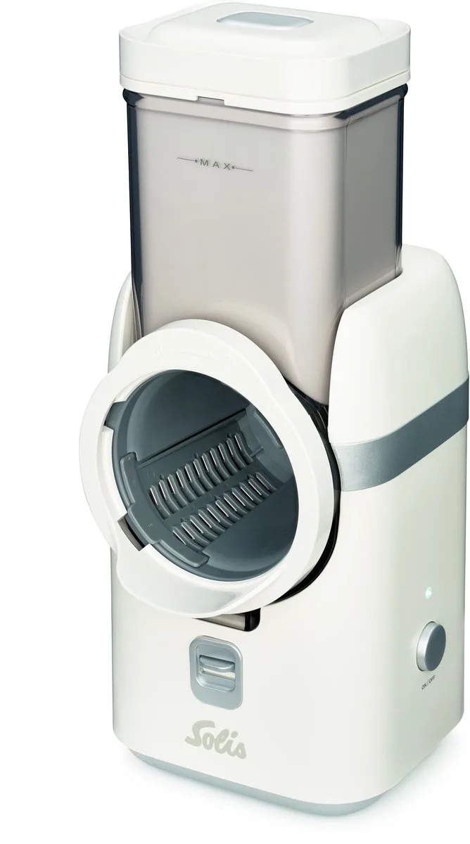 Multi Slicer Groentesnijder - Veelzijdige Snijmachine - Chopper met 5 verschillende messen van Solis in Wit – productfoto