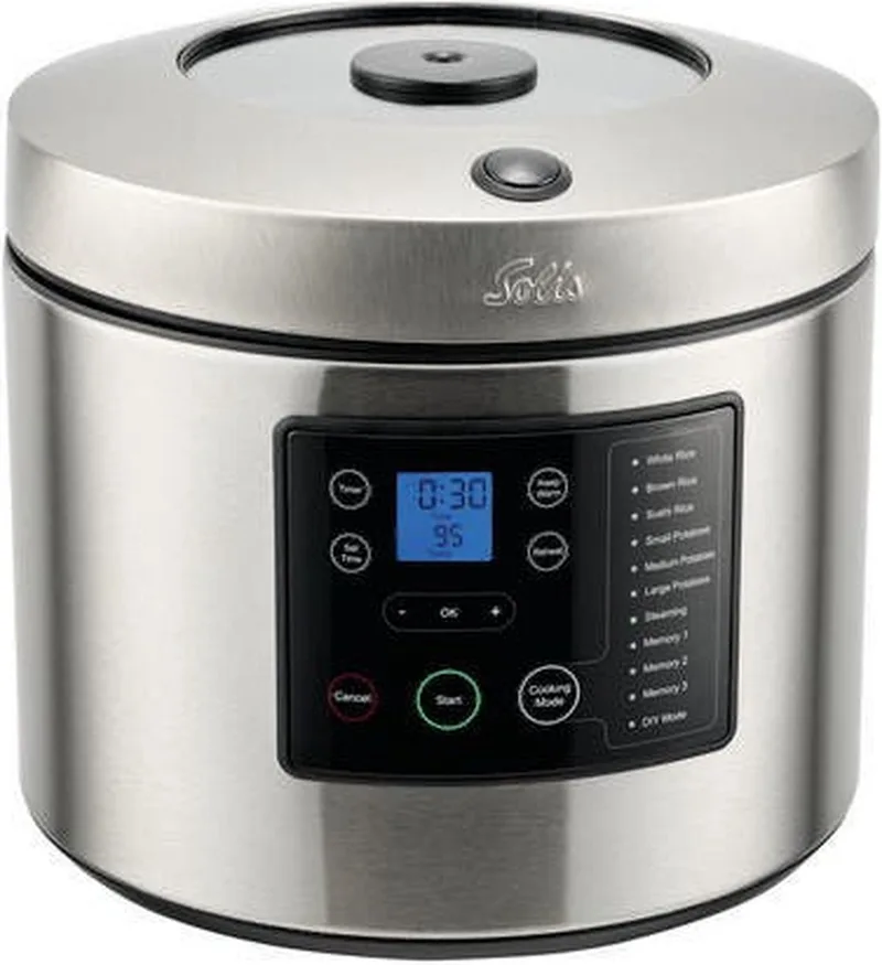 Rice & Potato Cooker 8161 - Aardappel- en Rijstkoker - RVS - Stoomkoker - Stoompan by Solis in Silver – product photo