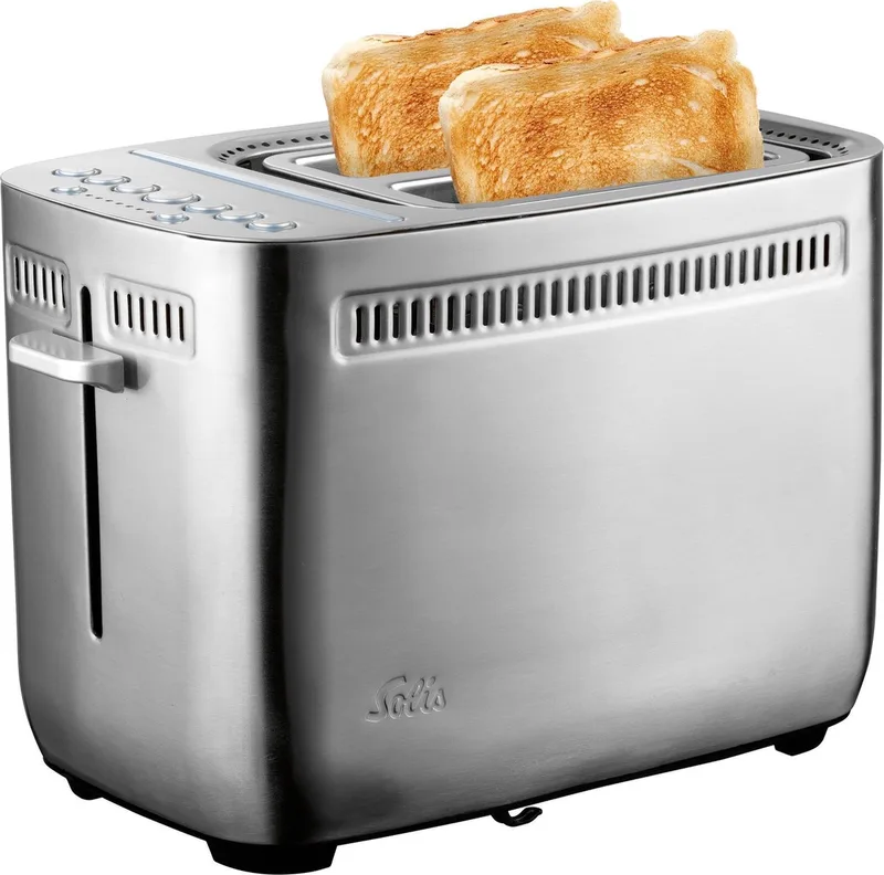 Sandwich Toaster 8003 Toaster Broodrooster - Tosti Apparaat - Zilver de Solis en Rvs – photo produit