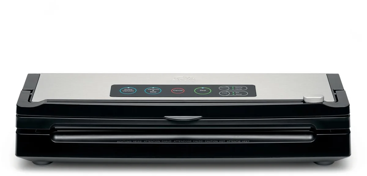 Vac Premium Auto Lock Vacumeermachine - Vacuum Sealer - Automatische Vergrendeling - Vacuummachine met Pulsefunctie en Foliesnijder - RVS - Tot 30 cm von Solis in Schwarz – Produktfoto
