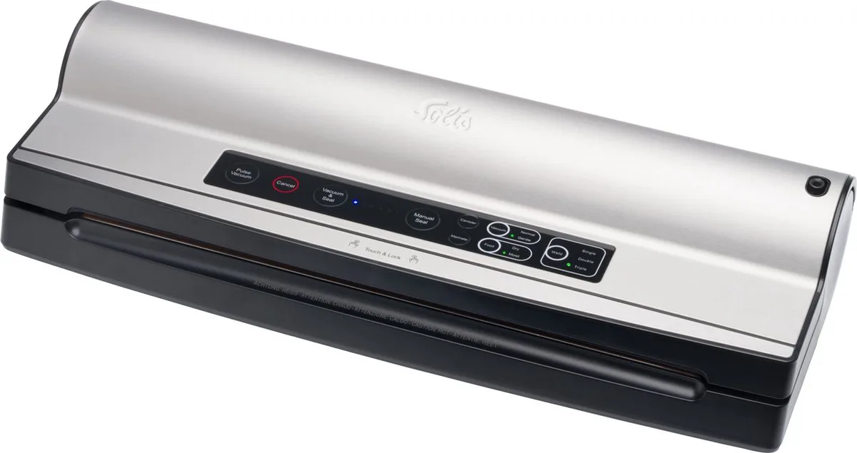 Vac Prestige Maxi 5706 Vacumeermachine - Vacuüm Sealer Inclusief Vacuumzakken en Folie - Vacuümmachine met Marineerfunctie en Slangaansluiting - Extra groot van Solis in Grijs Maxi – productfoto