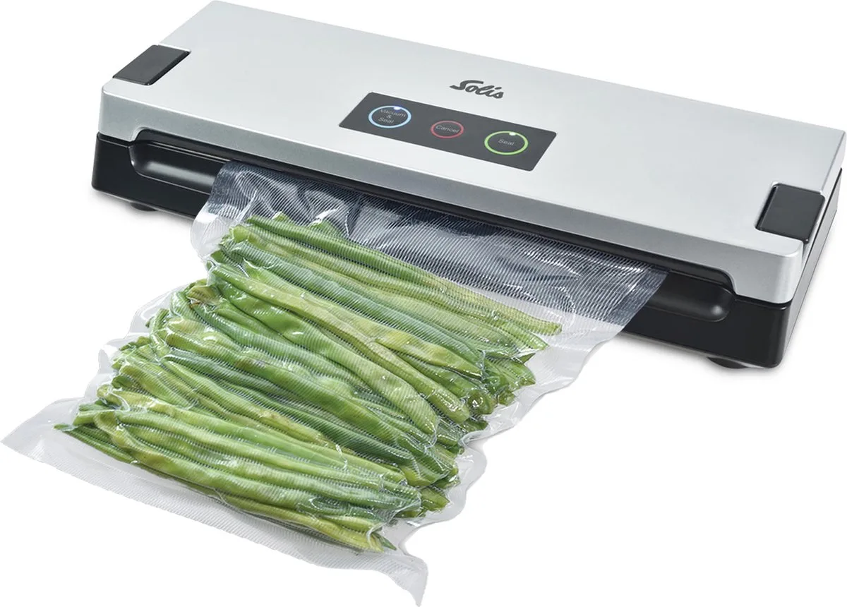 Vac Smart 577 Vacumeermachine - Volautomatische Vacuümmachine met Slangaansluiting - Grijs van Solis in Zilver, Zwart – productfoto