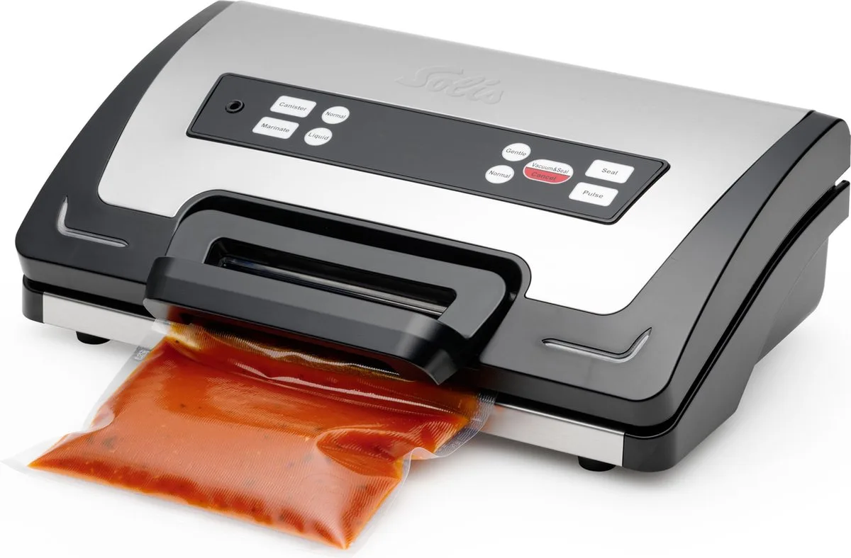 Vac Wet & Dry Vacumeermachine - Ook Geschikt voor Vloeistoffen - 20 Liter per Minuut - Vacuum Sealer - Vacuummachine - Zwart/Grijs från Solis i Silver – produktbild