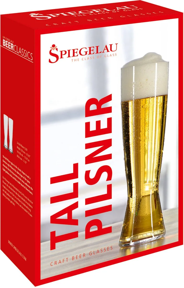 Beer Classics Pilsstange, set van 2, pilsglas, bierglas, kristalglas, 425 ml, 4991680 by Spiegelau in Transparent – product photo 1 of 4