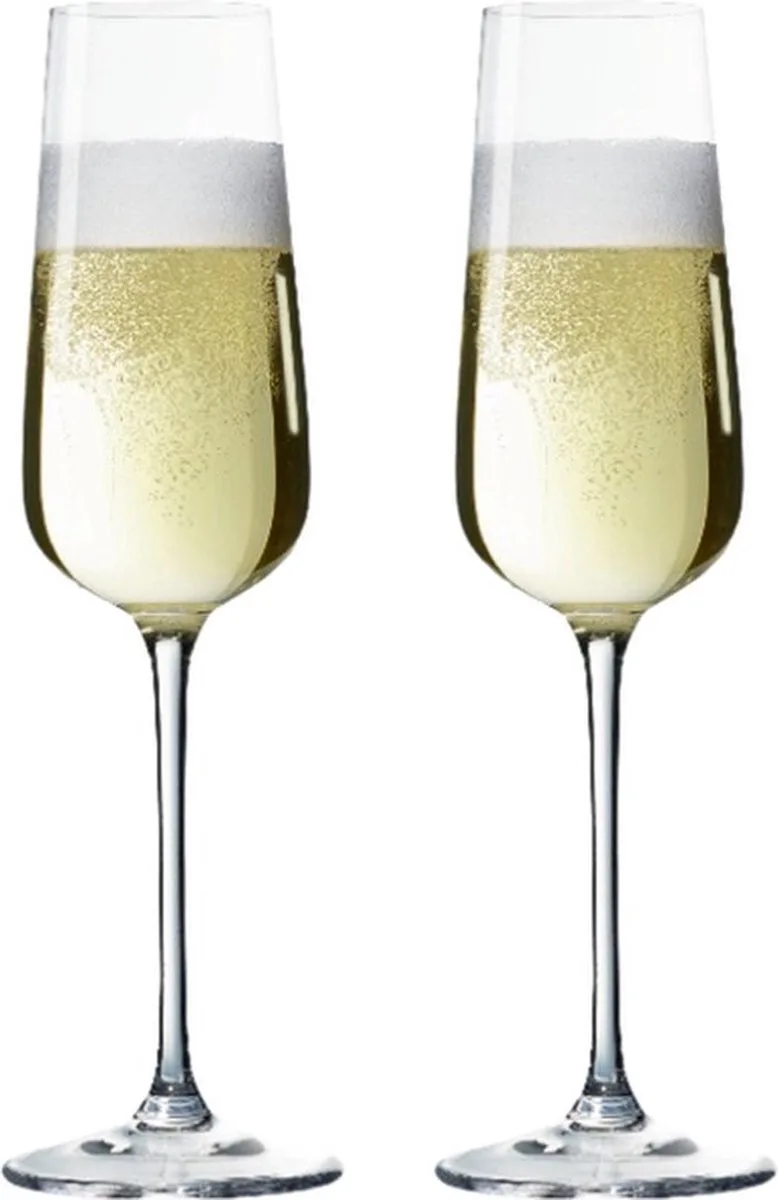 Capri Champagneglazen - 250ml - Set van 4 Stuks - Kristalglas - Luxe en Elegant von Spiegelau in Transparent – Produktfoto