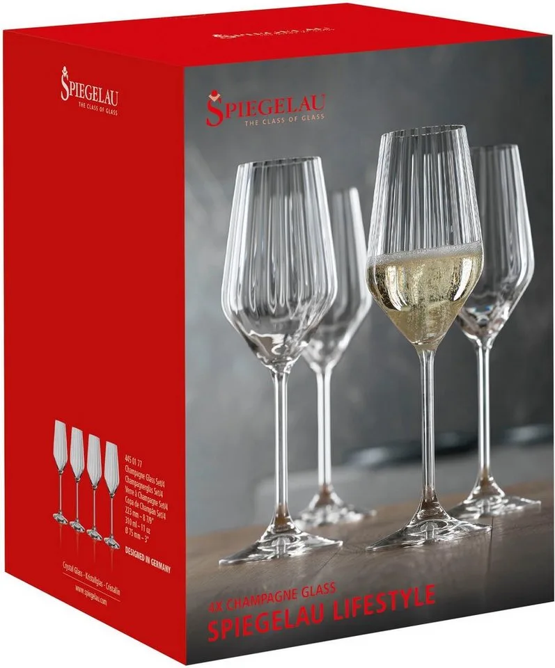 Champagneglas 'Lifestyle' - 310 ml - set 4 stuks by Spiegelau in Transparent – product photo 3 of 3