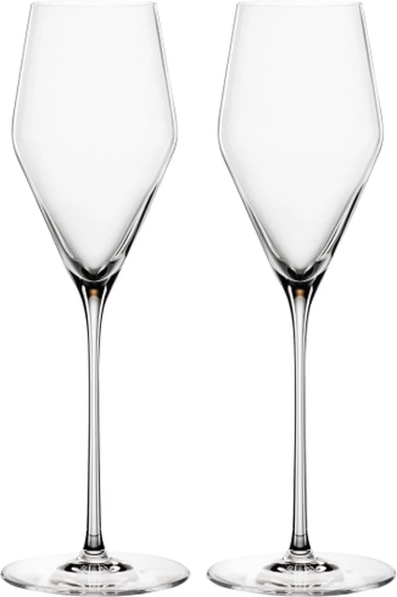 Definition Champagneflutes 25 cl / 250 ml | Set van 6 Stuks | Champagneglazen voor Prosecco en Cava | Kristal | Vaatwasserbestendig de Spiegelau en Transparent – photo produit