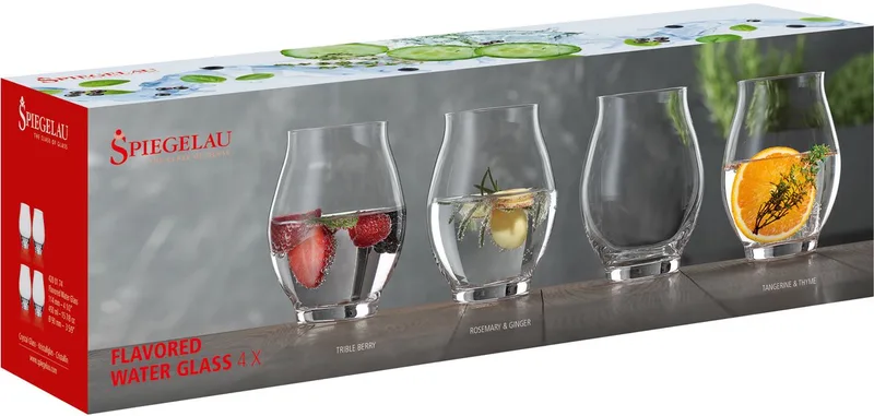 Flavored Water Gläser Special Glasses 450 ml Set van 4 de Spiegelau en Transparent – photo produit