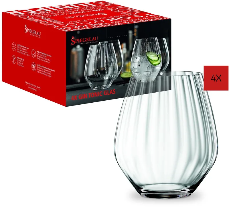 Gin Tonic Glazen 625 ml - 4 Stuks by Spiegelau in Transparent – product photo