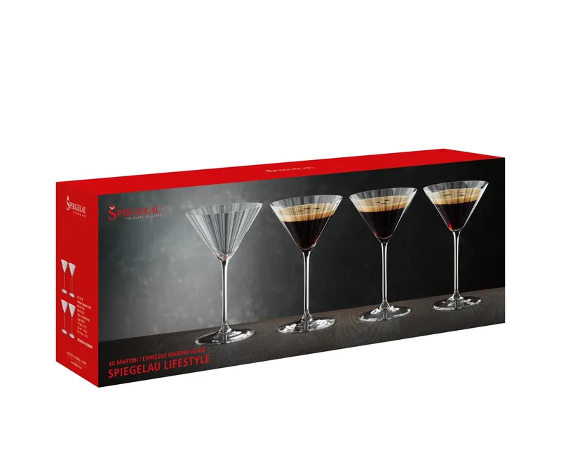 Lifestyle Martini / Espresso glazen - 4 stuks de Spiegelau en Transparent – photo produit 3 sur 3