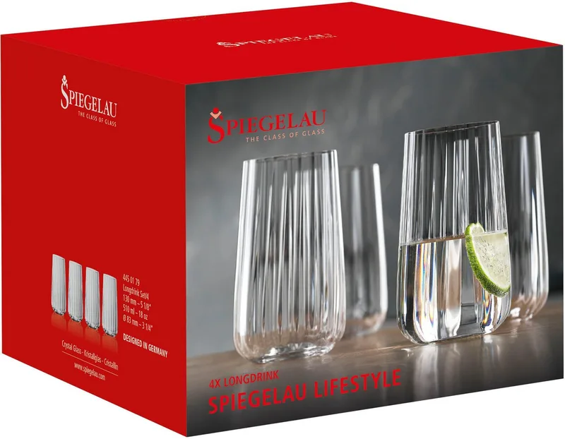 Longdrinkglas 'Lifestyle' - 510 ml - set 4 stuks by Spiegelau in Transparent – product photo 3 of 3