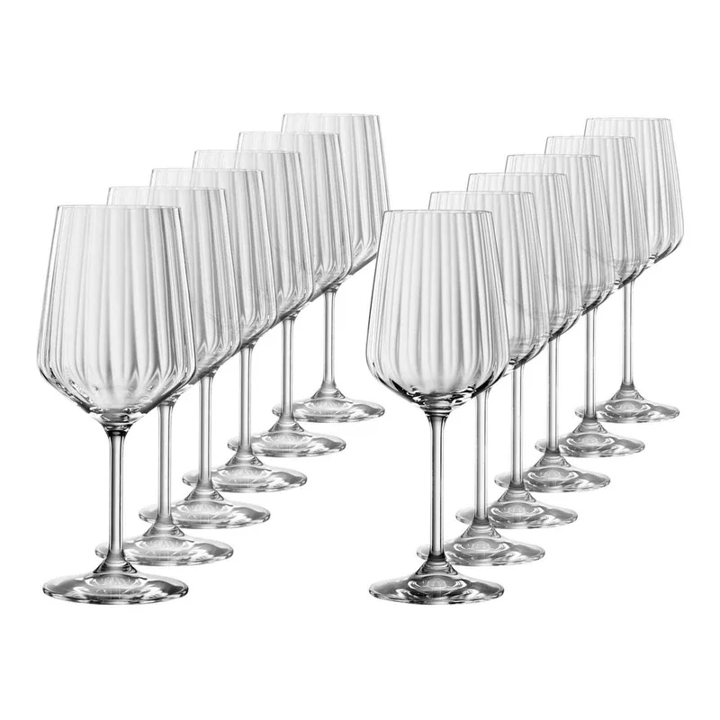 Rot- und Weißweingläser Lifestyle Set van 12 by Spiegelau in Transparent – product photo 1 of 5