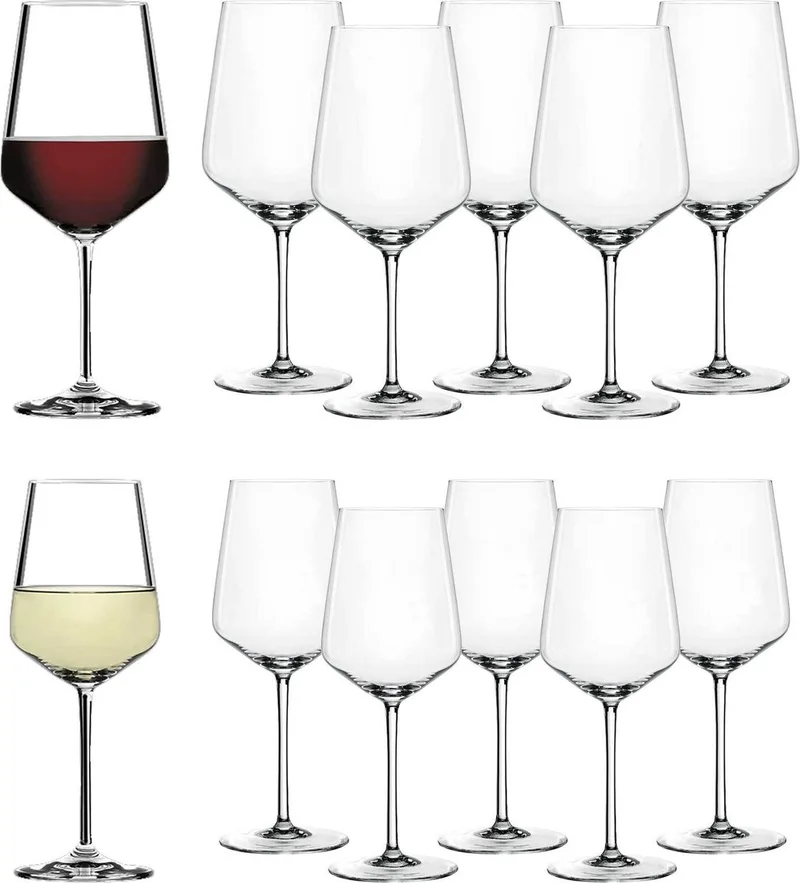 Rot- und Weißweingläser Style Set van 12 de Spiegelau en Transparent – photo produit