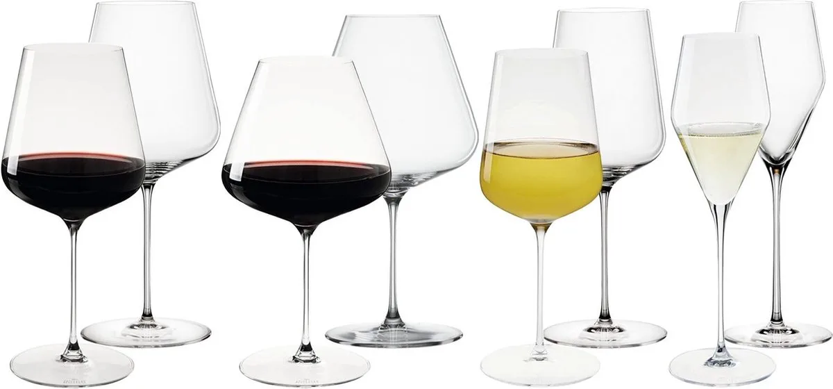 Wein- und Champagnergläser Definition Set van 8 van Spiegelau in Transparant – productfoto