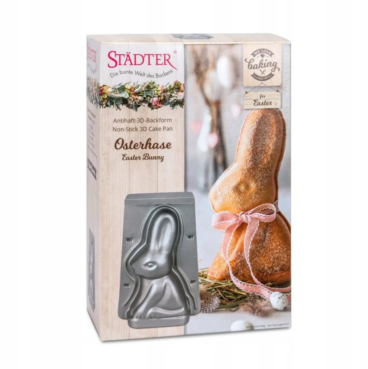 3D Paas Hazen Bakvorm - 25 cm van Städter – productfoto