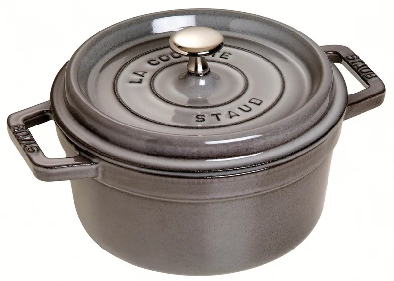Braadpan - Ø 20 cm - grafietgrijs van Staub in Grijs – productfoto