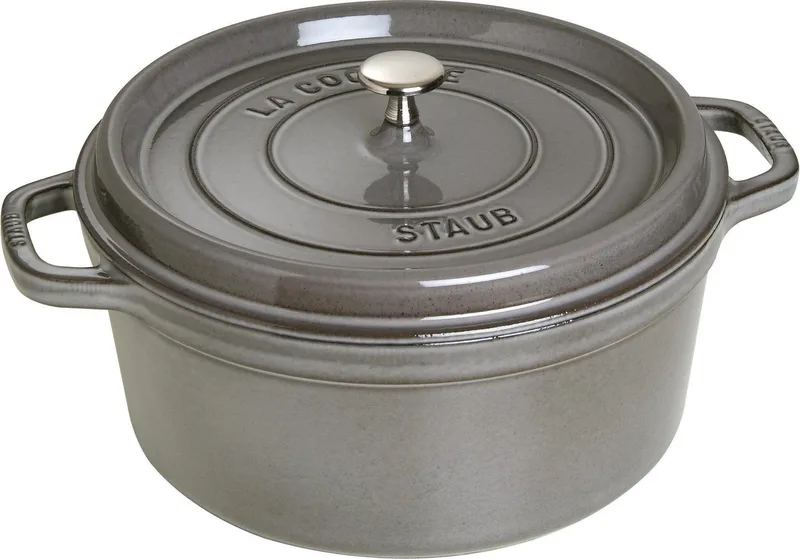 Braadpan - Ø 28 cm - grafietgrijs van Staub in Grijs – productfoto 1 van 5