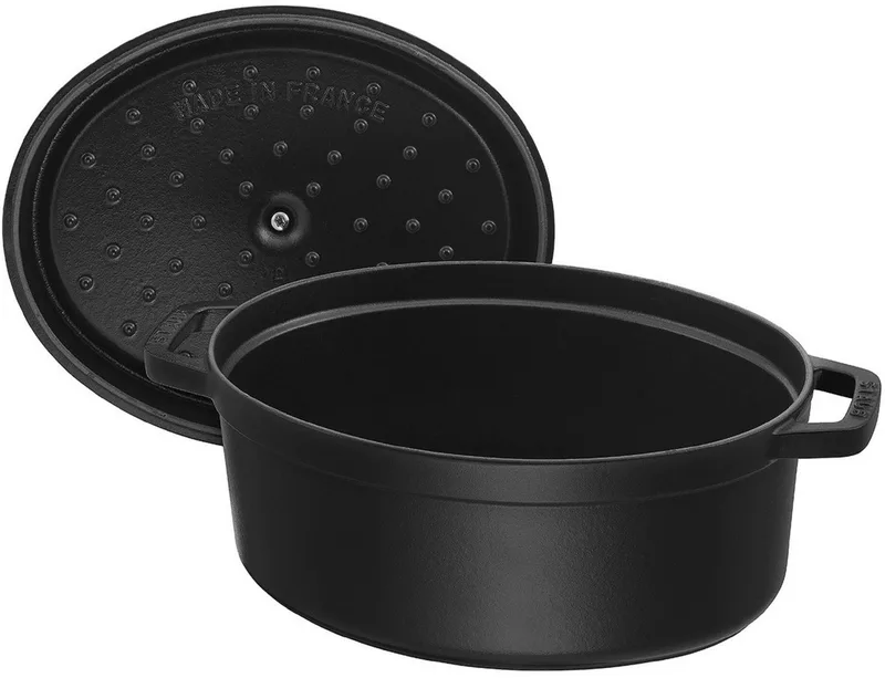 Braadpan Ovaal Cocotte - ø 29 cm / 4.2 liter von Staub in Schwarz – Produktfoto 3 von 5