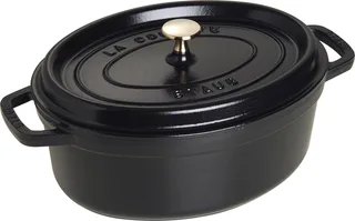 Braadpan Ovaal Cocotte - ø 29 cm / 4.2 liter von Staub in Schwarz – Produktfoto 1 von 5