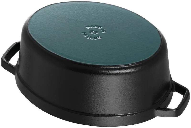 Braadpan Ovaal Cocotte - ø 29 cm / 4.2 liter von Staub in Schwarz – Produktfoto 2 von 5
