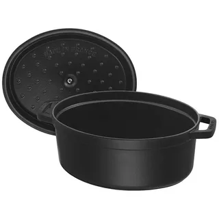 Braadpan Ovaal Cocotte - ø 33 cm / 6.7 liter de Staub en Noir – photo produit 3 sur 6