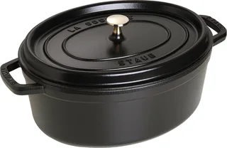 Braadpan Ovaal Cocotte - ø 33 cm / 6.7 liter de Staub en Noir – photo produit 1 sur 6