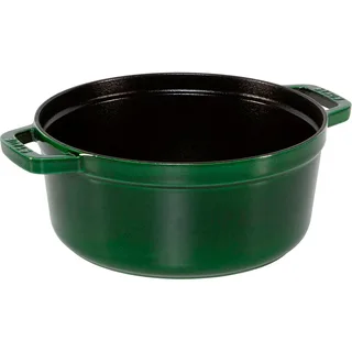 Braadpan - Rond - 24 cm - Basilicum van Staub in Groen – productfoto 2 van 3