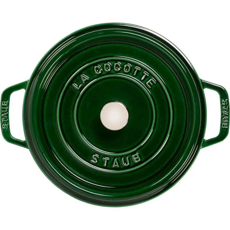 Braadpan - Rond - 24 cm - Basilicum van Staub in Groen – productfoto 3 van 3