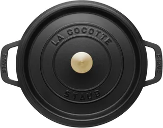 Braadpan - Rond - 24 cm fra Staub i Sort – produktbillede 2 af 5
