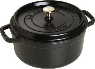 Braadpan - Rond - 24 cm fra Staub i Sort – produktbillede 1 af 5