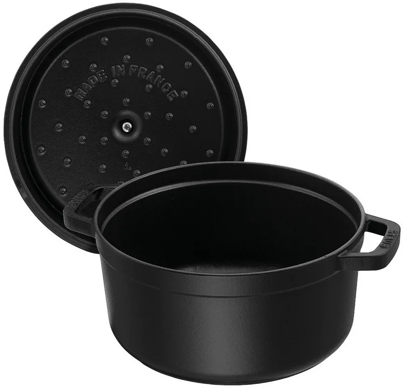 Braadpan - Rond - 24 cm fra Staub i Sort – produktbillede 4 af 5