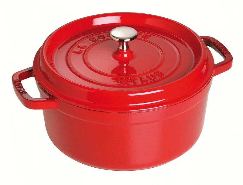 Braadpan - Rond - 26 cm - Kers von Staub in Rot – Produktfoto