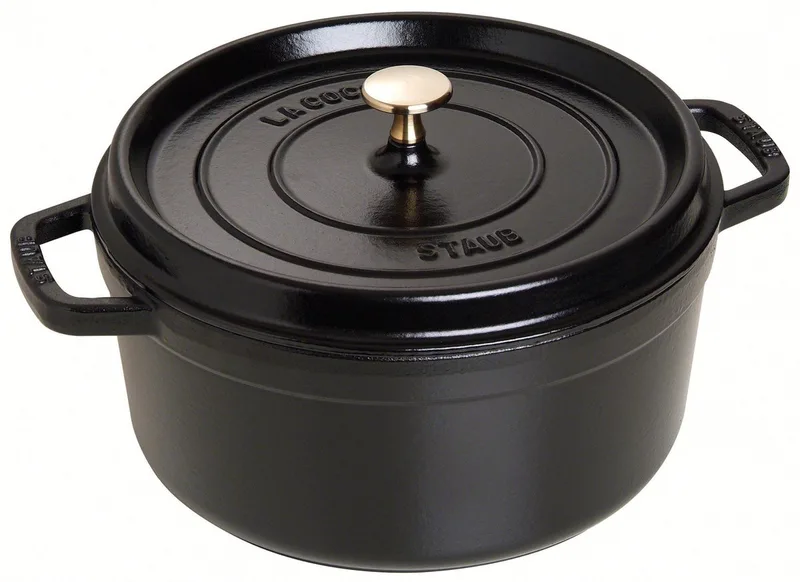 Braadpan - Rond - 26 cm de Staub en Noir – photo produit