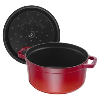 Braadpan - Rond - 28 cm - Kers van Staub in Rood – productfoto 3 van 5