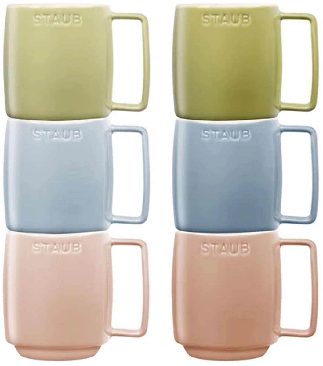 Ceramic Macaron beker 350ml set van 6 van Staub – productfoto