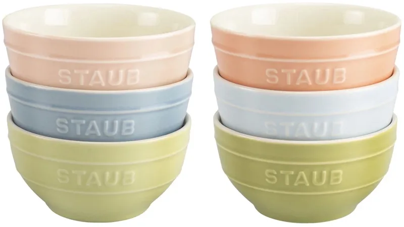 Ceramic Macaron bowl 12cm set van 6 by Staub in Multicolour – product photo