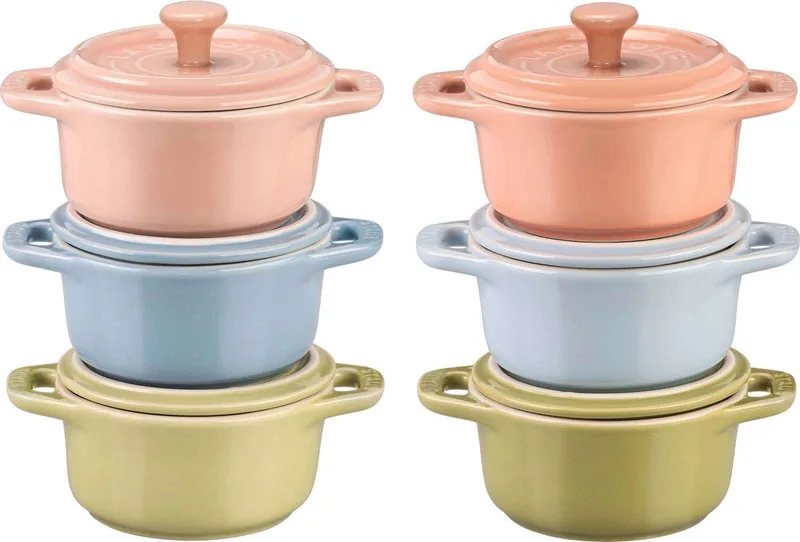 Ceramic Macaron Cocottes 200ml set van 6 by Staub in Multicolour – product photo