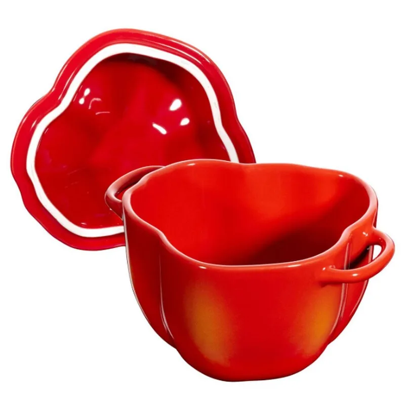 Ceramique Cocotte, 11 cm | Orange-Rot | Paprika | Keramik by Staub – product photo