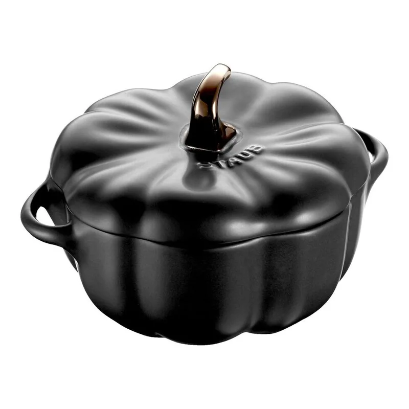 Ceramique Cocotte, 12 cm | Schwarz | Kürbis | Keramik von Staub – Produktfoto