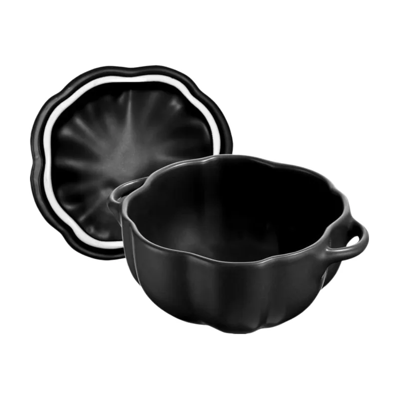 Ceramique Cocotte, 15 cm | Schwarz | Kürbis | Keramik von Staub – Produktfoto