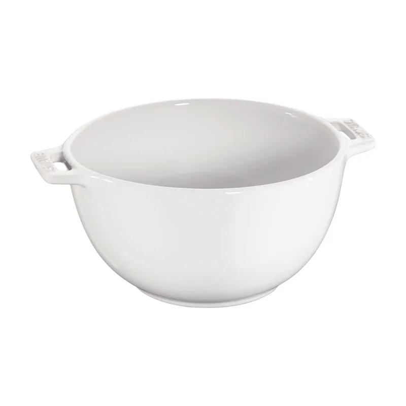 Ceramique Schüssel, 18 cm | Reinweiß | Keramik von Staub – Produktfoto