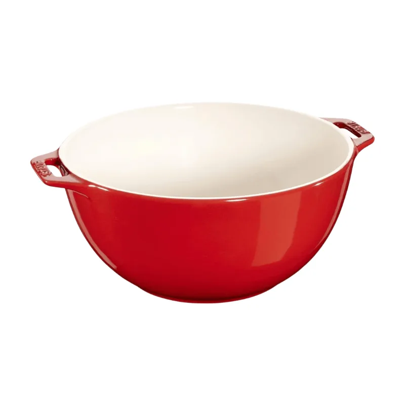 Ceramique Schüssel, 25 cm | Kirsch-Rot | Keramik von Staub – Produktfoto