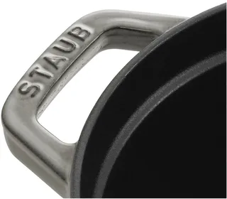 cocotte - ovaal - 31 cm - grafietgrijs van Staub in Grijs – productfoto 4 van 5