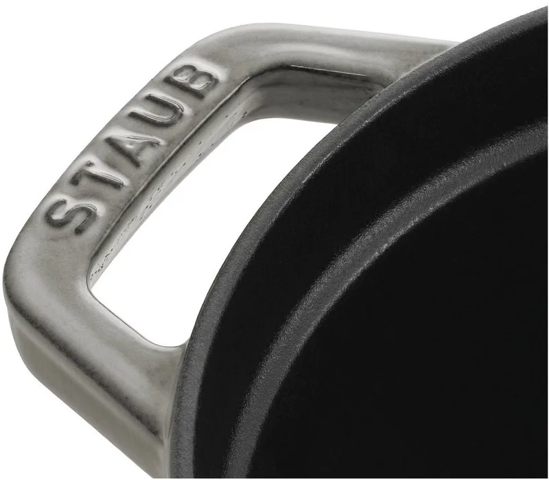 cocotte - ovaal - 31 cm - grafietgrijs van Staub in Grijs – productfoto 4 van 5