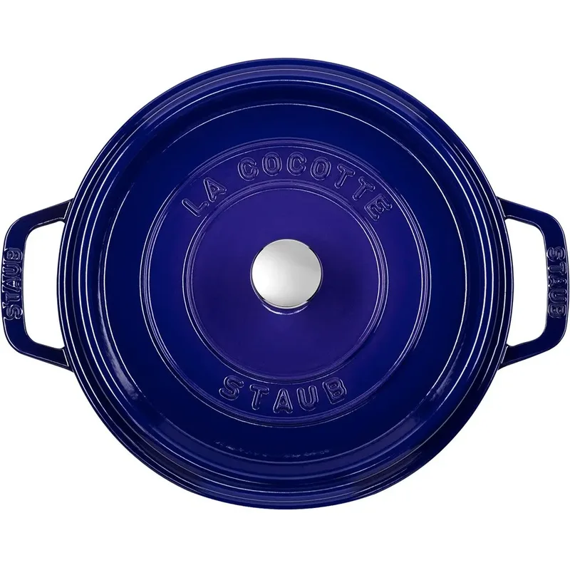 cocotte - rond - 24 cm - donkerblauw fra Staub i Sort – produktbillede 4 af 4