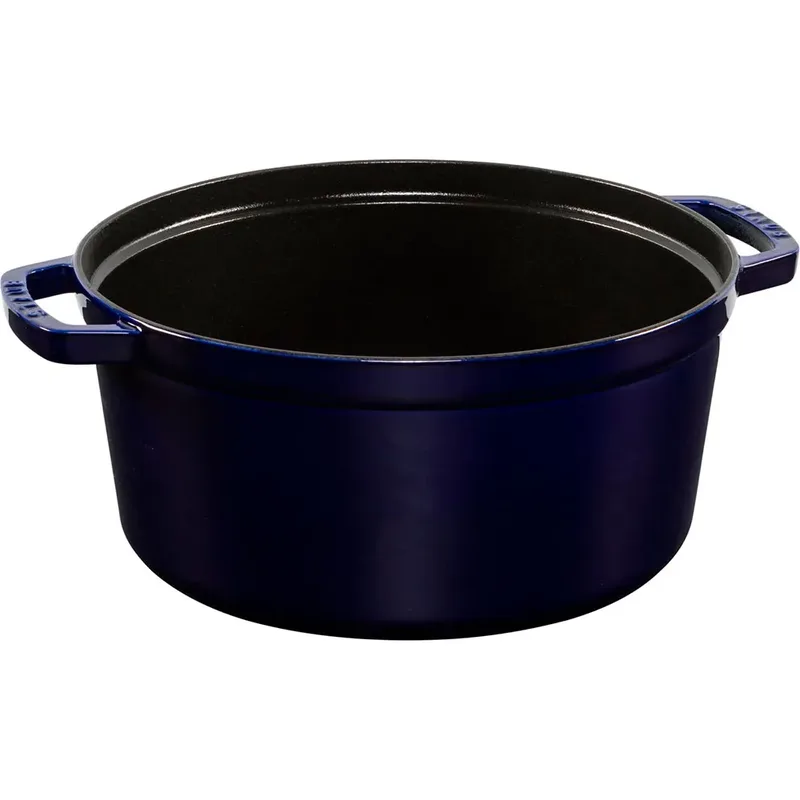 cocotte - rond - 28 cm - donkerblauw fra Staub i Blå – produktbillede 2 af 3