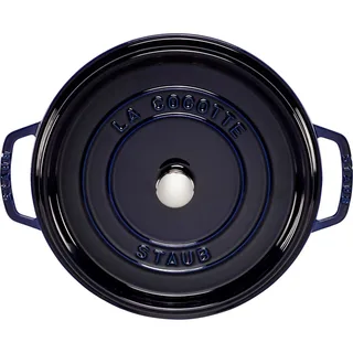 cocotte - rond - 28 cm - donkerblauw fra Staub i Blå – produktbillede 3 af 3