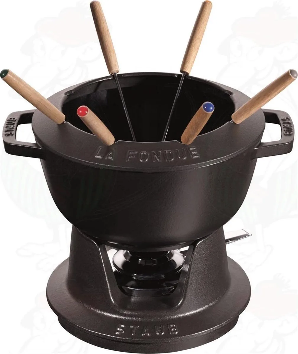 Fondueset, 20cm van Staub in Zwart – productfoto
